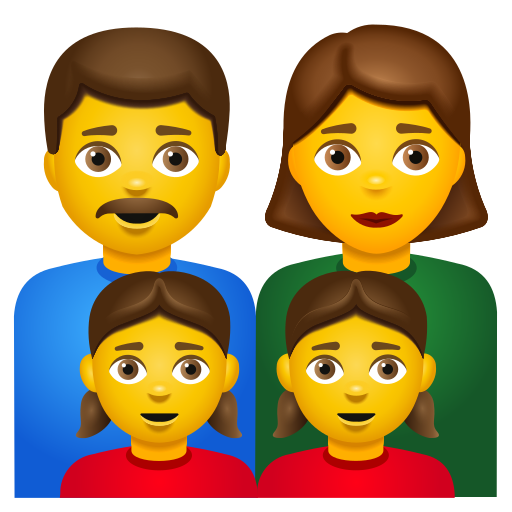 Famille: Homme, Femme, Fille, Fille