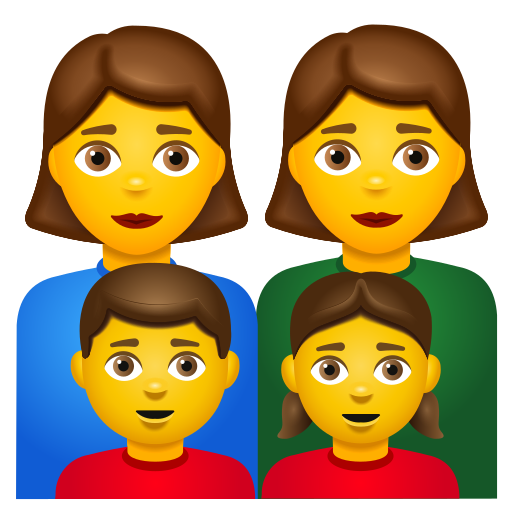 Famille: Femme, Femme, Fille, Garçon