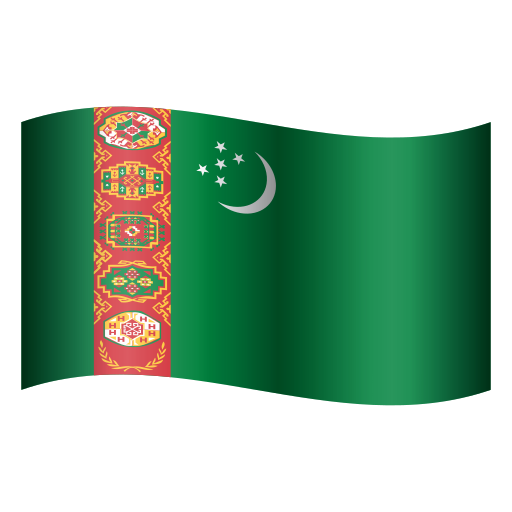 Drapeau: Turkménistan