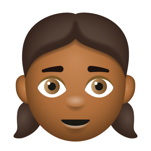 Fille: Peau Moyennement Foncée