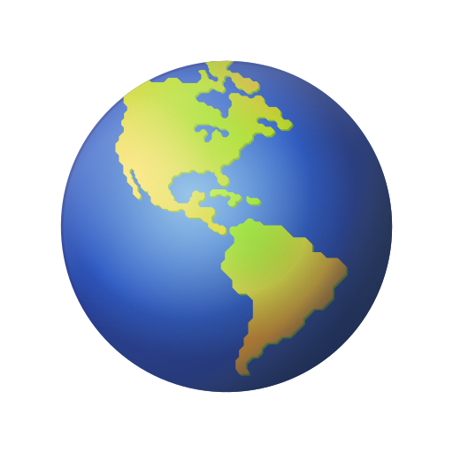 Globe Tourné Sur Les Amériques