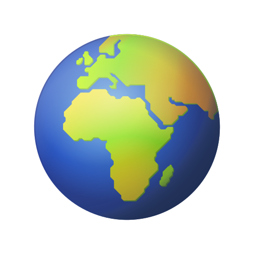 Globe Tourné Sur L’Afrique Et L’Europe