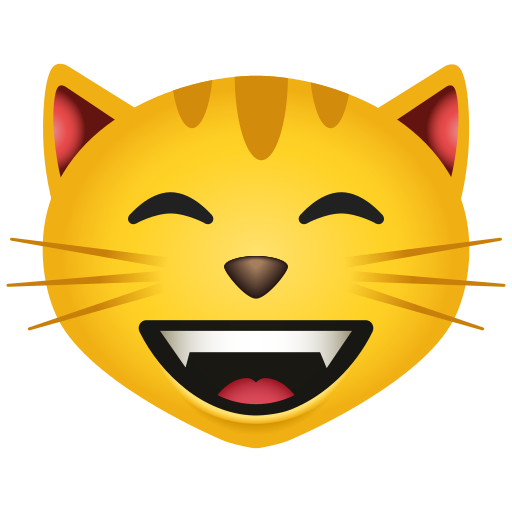 Chat Qui Sourit Avec Des Yeux Rieurs