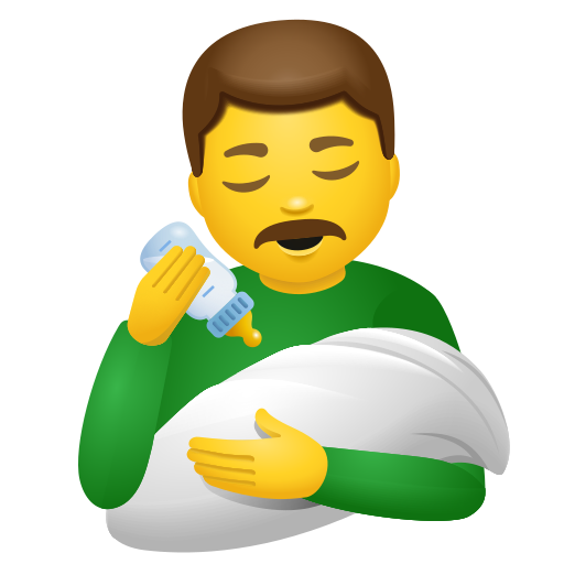 Homme Nourrissant Un Bébé