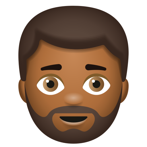 Homme: Peau Moyennement Foncée, Barbe