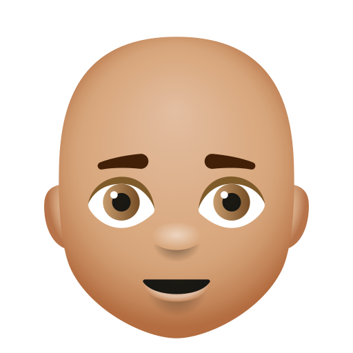 Homme: Peau Moyenne, Chauve