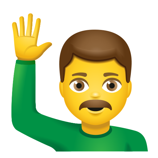 Homme Qui Lève La Main