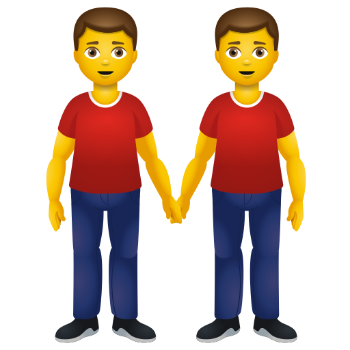 Deux Hommes Se Tenant La Main