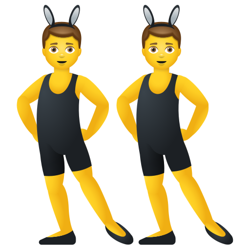 Hommes Avec Des Oreilles De Lapin
