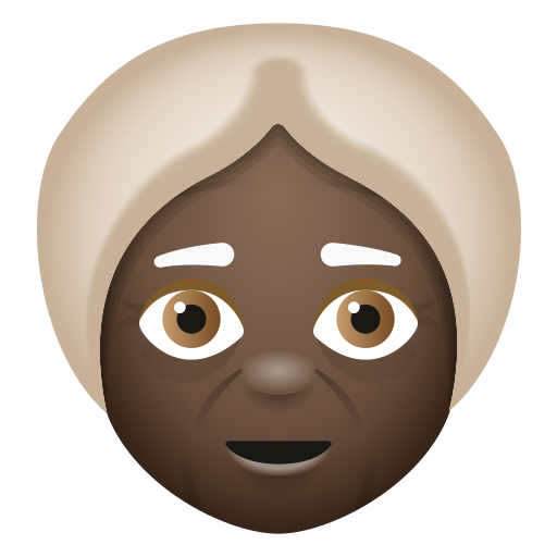 Femme Âgée: Peau Foncée