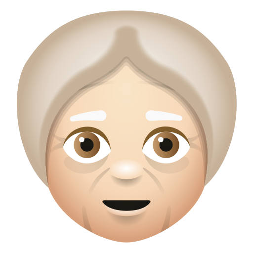 Femme Âgée: Peau Claire