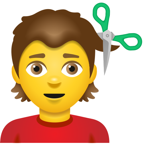 Personne Qui Se Fait Couper Les Cheveux