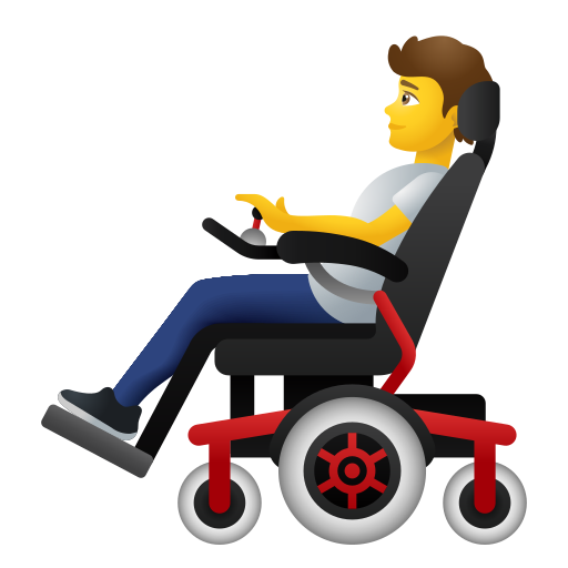 Personne En Fauteuil Roulant Motorisé