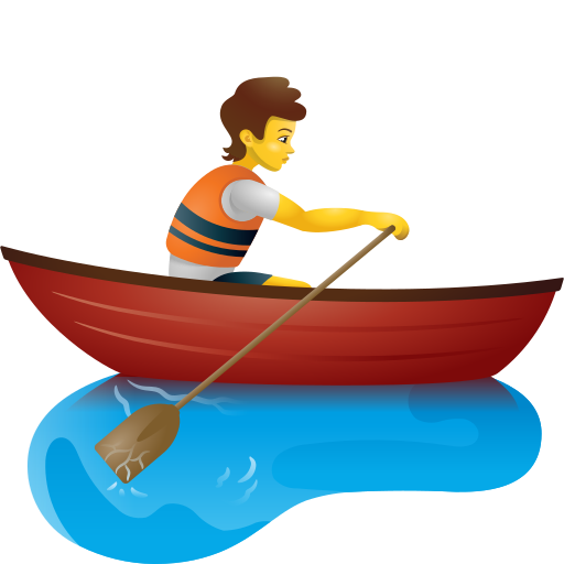 Personne Ramant Dans Une Barque