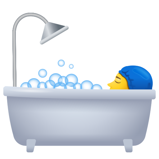 Personne Prenant Un Bain