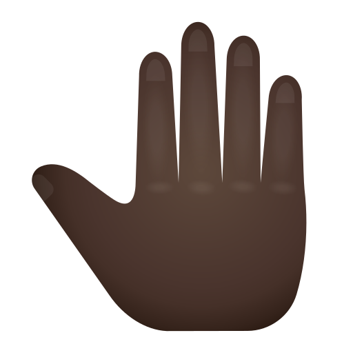 Dos De Main Levée: Peau Foncée