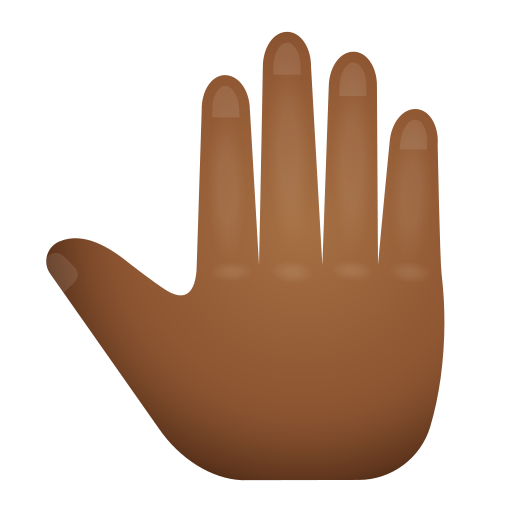 Dos De Main Levée: Peau Moyennement Foncée