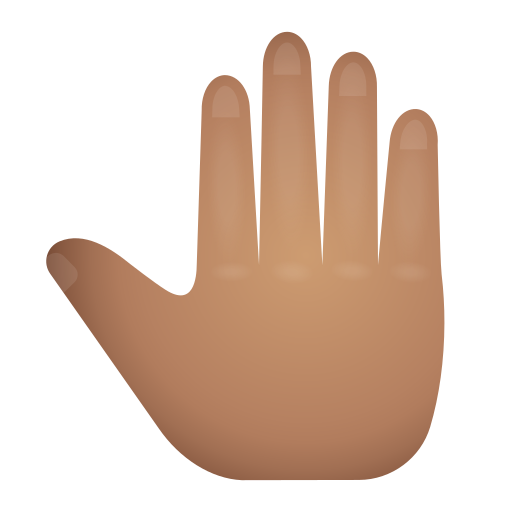 Dos De Main Levée: Peau Moyenne