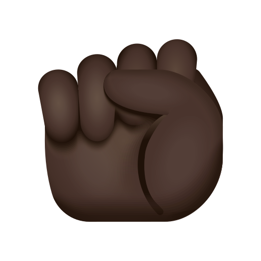 Poing Levé: Peau Foncée