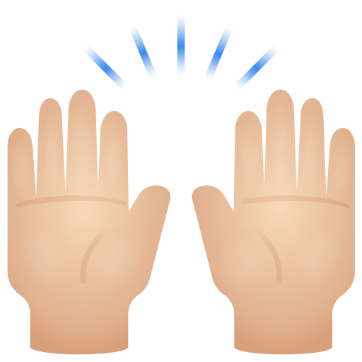 Mains Levées: Peau Claire