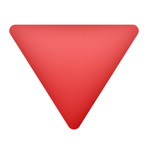 Triangle Rouge Pointant Vers Le Bas