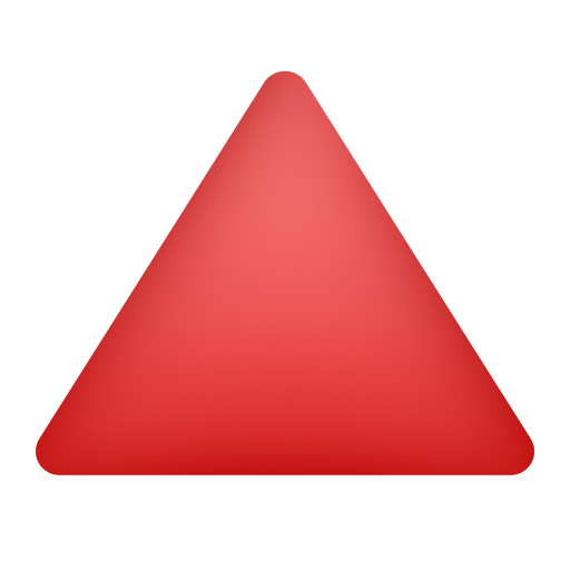 Triangle Rouge Pointant Vers Le Haut