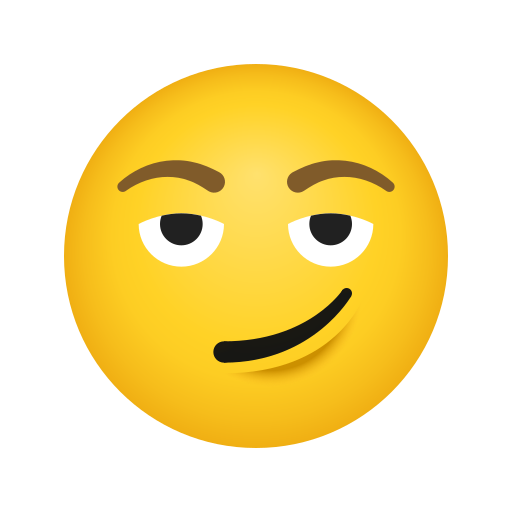 Visage Avec Un Sourire Malin