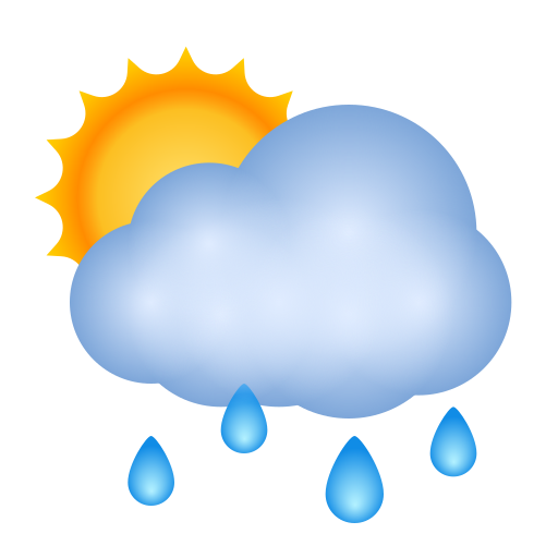 Soleil Derrière Un Nuage De Pluie