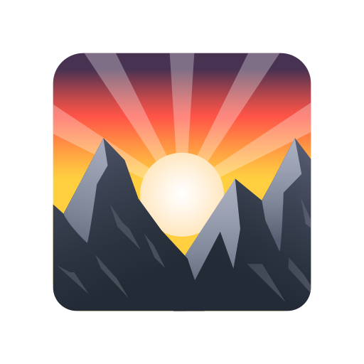 Soleil Levant Derrière Les Montagnes