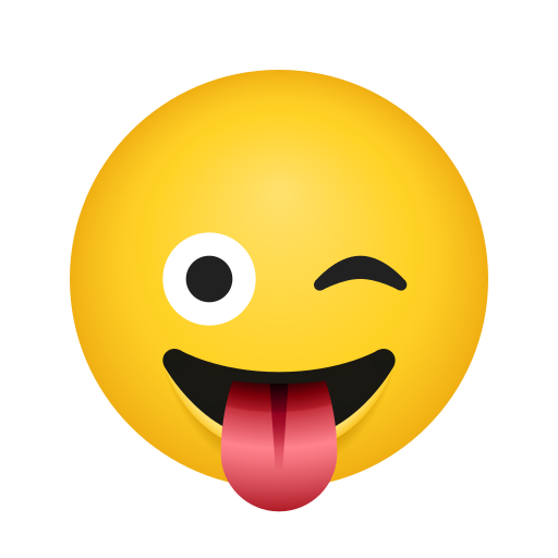 Visage Qui Tire La Langue Et Fait Un Clin D’Œil