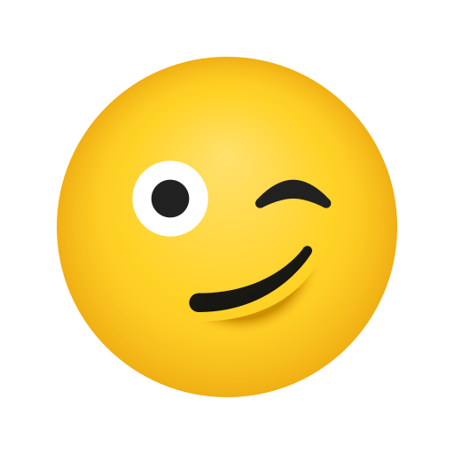 Visage Faisant Un Clin D’Œil