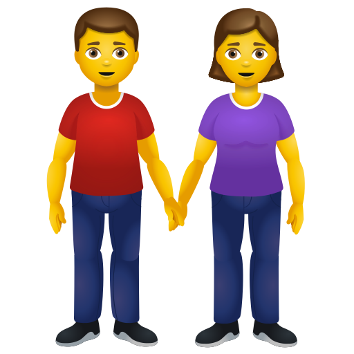 Femme Et Homme Se Tenant La Main