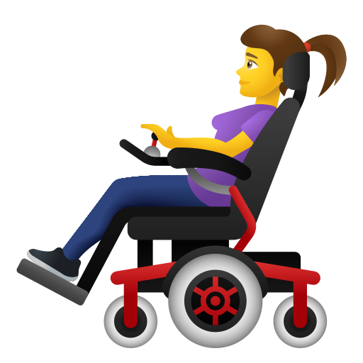 Femme En Fauteuil Motorisé