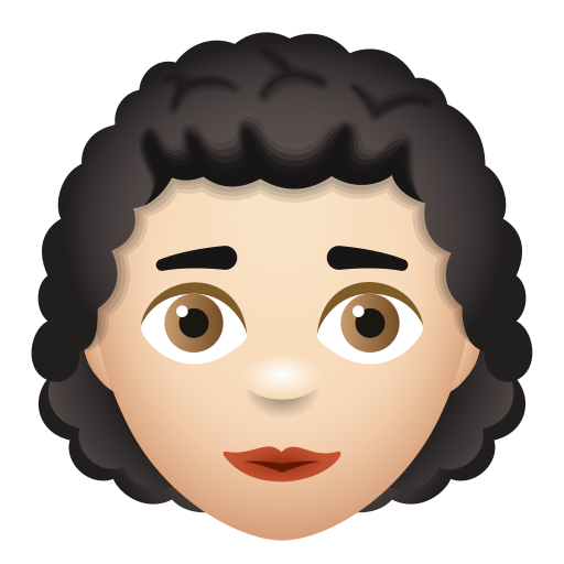 Femme: Peau Claire, Cheveux Bouclés