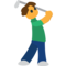 Osoba hrající golf