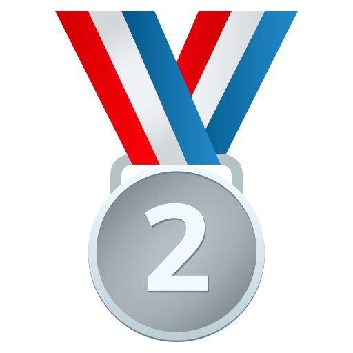 2nd Place Medal for JoyPixels 10.0