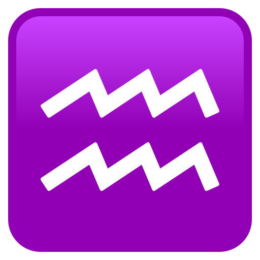 Знак зодиака Водолей для JoyPixels 10.0