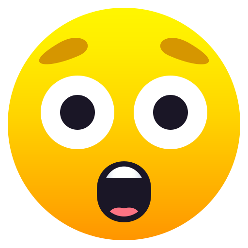 Astonished Face for JoyPixels 10.0