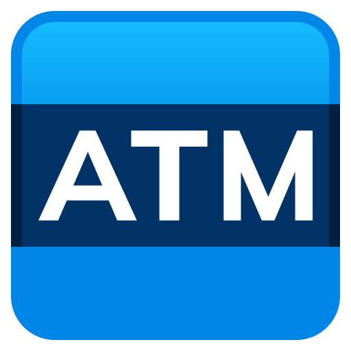 Símbolo De Caixa Automático para JoyPixels 10.0