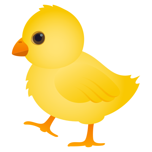 Pintinho De Perfil para JoyPixels 10.0