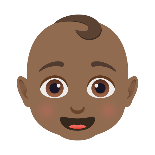 Bebê: Pele Morena Escura para JoyPixels 10.0