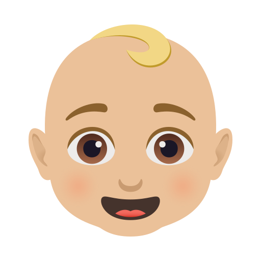 Bebê: Pele Morena Clara para JoyPixels 10.0