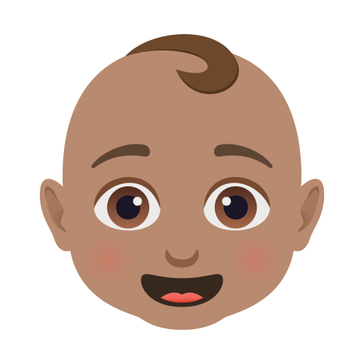 Дитина: середній тон шкіри для JoyPixels 10.0