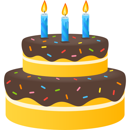 Kek hari jadi untuk JoyPixels 10.0