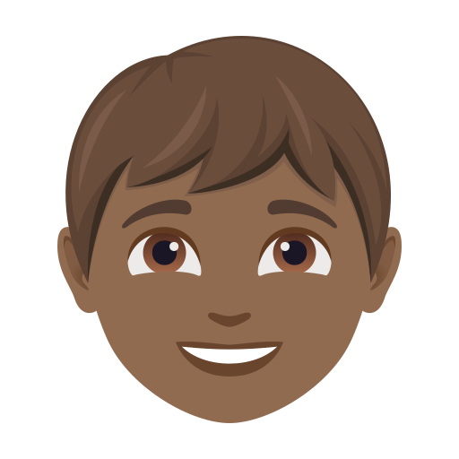 Мальчик: темный тон кожи для JoyPixels 10.0