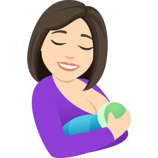 Кормление грудью: очень светлый тон кожи для JoyPixels 10.0