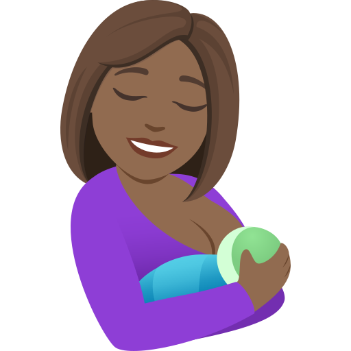 Кормление грудью: темный тон кожи для JoyPixels 10.0