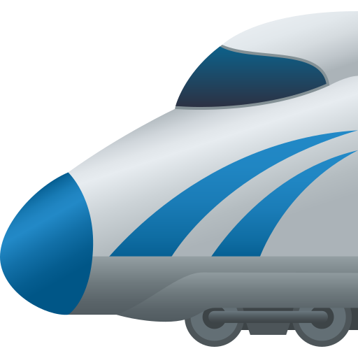 Trem De Alta Velocidade Japonês para JoyPixels 10.0