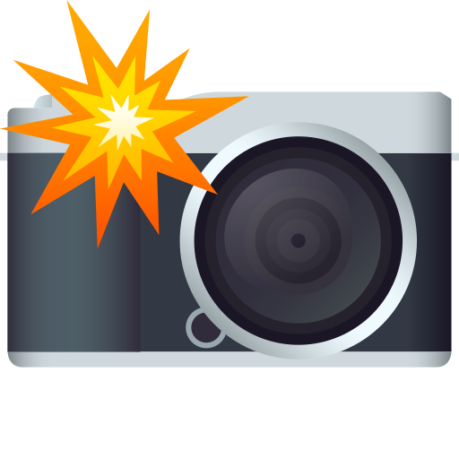 Camera with Flash for JoyPixels 10.0