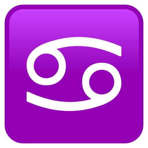 Знак зодиака Рак для JoyPixels 10.0